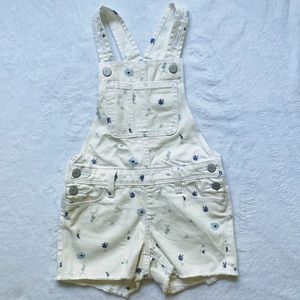 Flower Overall Shorts